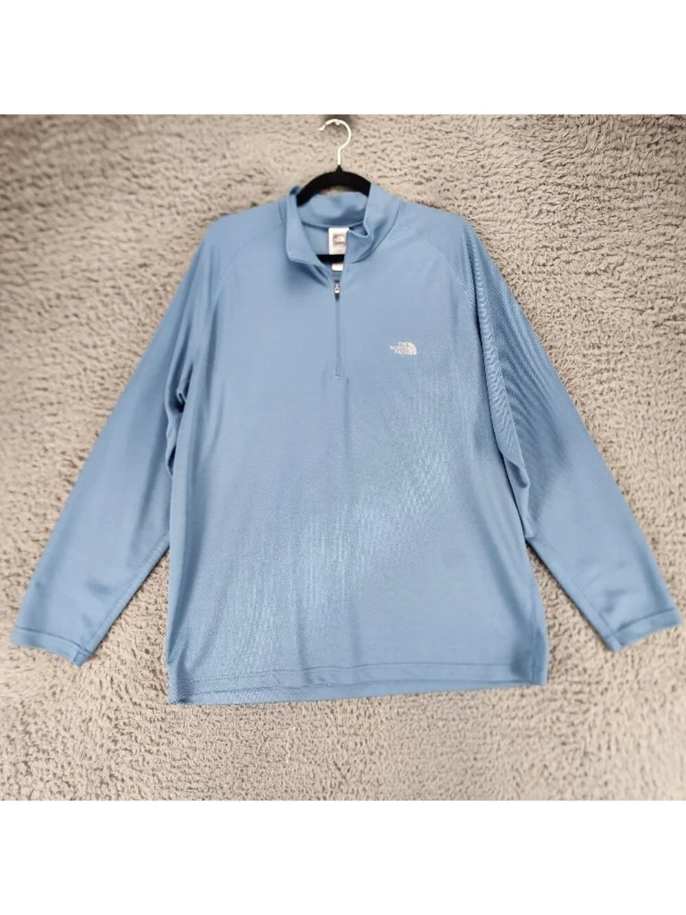 The North Face Shirt Mens XL Blue Long Sleeve 1/4 Zip Pullover